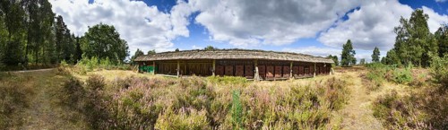 Historic beehive in the Lüneburg Heath near Undeloh, Harburg district, Lower Saxony, Germany,