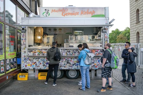 Mustafa's Gemüse Kebap, Mehringdamm, Kreuzberg, Berlin, Germany, Europe