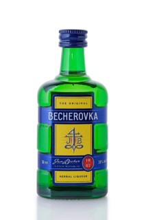 2019, November 5-th, Minsk, Belarus, Karlsbader Becher-Bitter, Becherovka, Europe