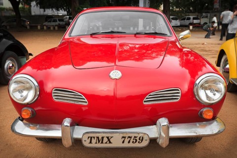 CHENNAI, INDIA, JULY 24: Volkswagen (retro vintage car) on Heritage Car Rally 2011 of Madras