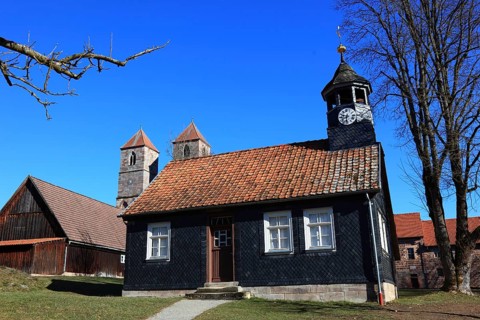 Community hall from Heckengereuth with subsequent slate cladding, building in the Henneberg Open