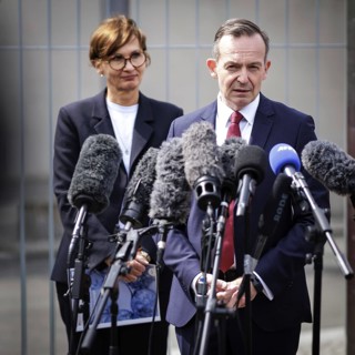 Volker Wissing, Bundesminister fuer Verkehr und Ditgitales, und Bettina Stark-Watzinger,