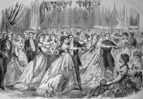 The First Ball at the Town Hall on 16 January 1869, New Year's Reception, Paris, France, Historic,