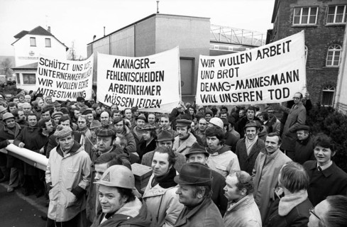 The workers defended themselves against the threat of closure of their Stuebbe-Demag factory by