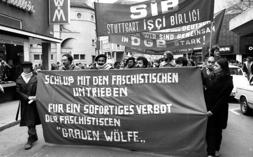 People affected by the Radical Decree and their friends demonstrated against occupational bans 02