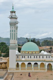 Mosque on the premises of the Franco-Arab, Islamic School, Ngaoundéré, Adamawa Region, Cameroon,