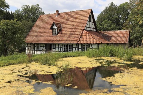 Henneberg Open-Air Museum at Veßra Monastery, Hildburghausen County, Thuringia, Germany, Europe