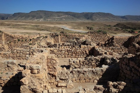 Samhuram, Khor Rouri, excavation site on the ancient Incense Road, Unesco World Heritage Site, near