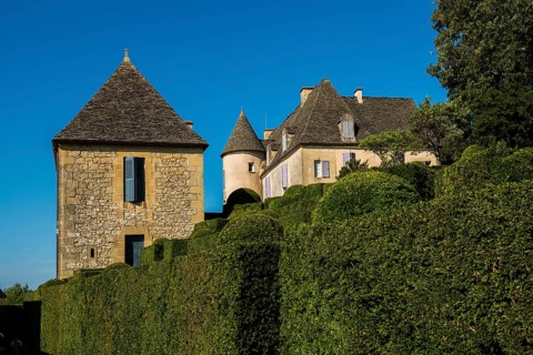 Boxwood garden, Les Jardins de Marqueyssac, Vezac, Dordogne, Périgord, Département Dordogne, Region