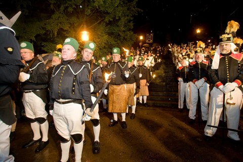 Mountain parade in freiberg