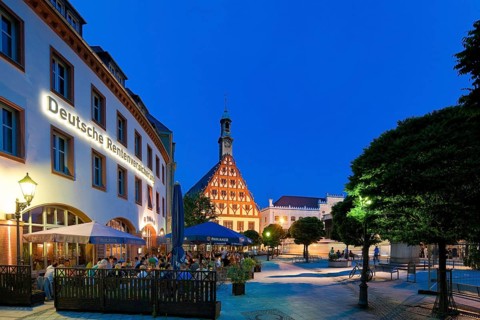 Zwickau Gewandhaus: landmark of the city, built in 1522-1525 in late Gothic style, with Renaissance