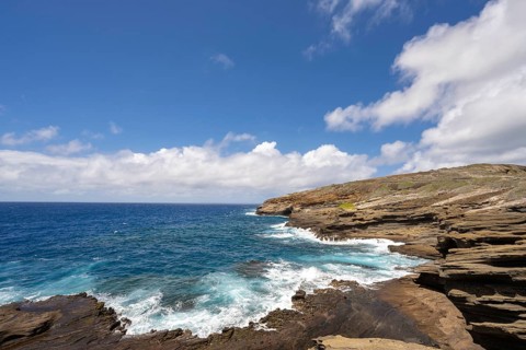 Lanai Lookout, Kalanianaole Highway, Oahu, Hawaii, USA, North America