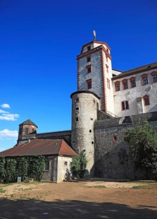 Marienturm, Marienberg Fortress, Würzburg, Lower Franconia, Bavaria, Germany, Europe