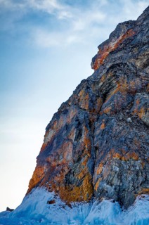 Shaman Rock, Lake Baikal, Olkhon Island, Pribaikalsky National Park, Irkutsk Province, Siberia,