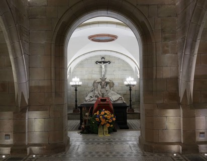 Koháry crypt under the church of St. Augustin in Coburg, burial place of the Catholic line of the