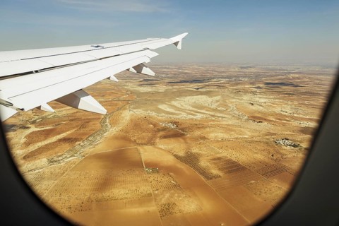 Luftaufnahme Landwirtschaftlicher Flaechen bei Gaziantep, 21.02.2023