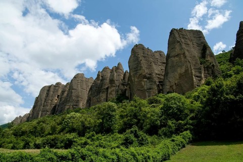 Rock Formation Penitents, Les Mées, Provence, France, Europe