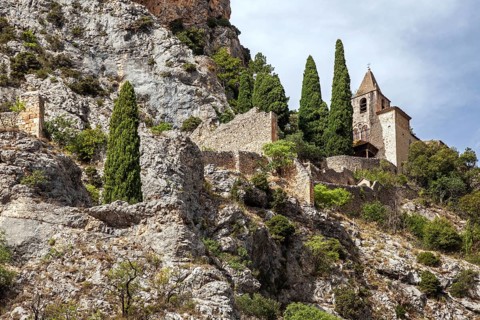 Notre-Dame-de-Beauvoir Chapel, Moustiers-Sainte-Marie, Département Alpes-de-Haute-Provence, Region
