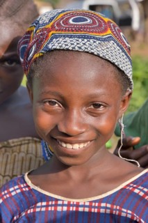 Portrait of a girl in Waiima, Kono District, Sierra Leone, Africa