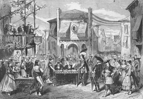 Performance of the opera La Perichole, The Street Singer, by Jacques Offenbach, 1869, France,