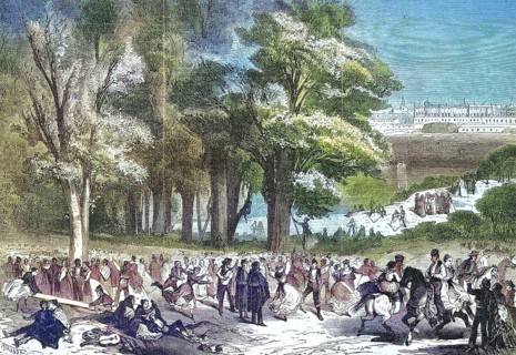 La Sainte Eugenie in Madrid, every inhabitant of the capital is entitled to take his load of sweet
