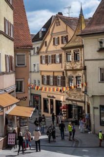 The Neckargasse in the old town of Tübingen, Baden-Württemberg, Germany, Europe