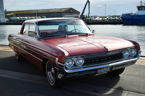 Oldsmobile Dynamic 88, 1961, at a classic car meeting in Büsum, Germany, Europe