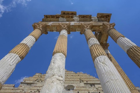 Capitoline Temple 73v. Chr. erected by Vespasian, Brescia, Province of Brescia, Italy, Europe
