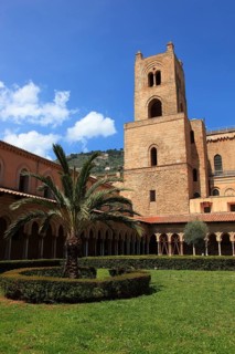 City of Monreale, the cloister of the Cathedral of Santa Maria Nuova, Unesco World Heritage Site,