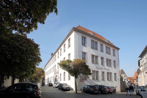 Castle School built 1700, Castle School, Heppenheim, Bergstrasse, Hesse, Germany, Europe