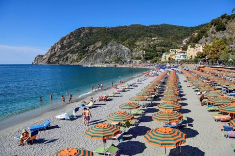 Levanto Beach, Cinque Terre, Province of La Spezia, Liguria, Italy, Europe