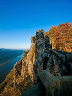 Bastei view in Saxon Switzerland