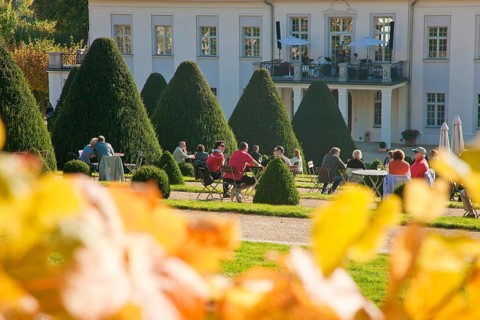 Schloss Wackerbarth or Wackerbarths Ruh' is a baroque castle surrounded by vineyards in the
