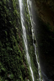 Waterfall. Auvergne volcanoes natural park. Puy-de-Dome department. Auvergne-Rhone-Alpes. France