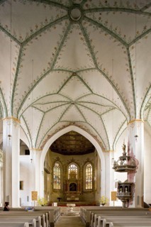 The Gothic town church of St. Marien and Laurentius is located in the town centre of Dippoldiswalde