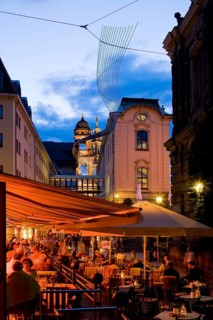 Münzgasse, with its numerous pubs and restaurants, is one of the most popular locations in