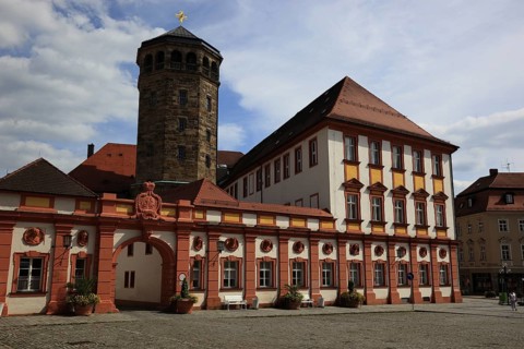 Old castle in Bayreuth, built in 1455 and was the residence of the Margraves of