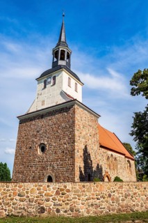Lübbersdorf Village Church, Galenbeck, Mecklenburg-Western Pomerania, Germany, Europe