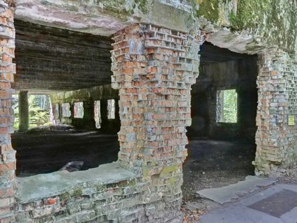 Ruins of the Wolf's Lair (also Wolf's Lair or Görlitz), the military situation centre of the