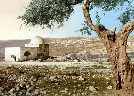 The Tomb of Rachel, Jerusalem, Holy Land, Israel, c. 1890, Historic, digitally restored