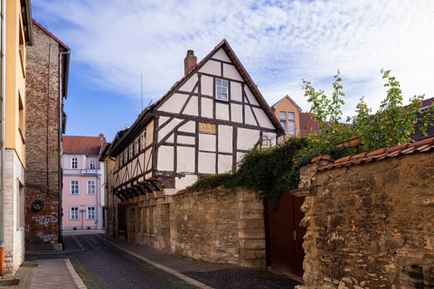 Mühlhausen townscape, Mühlhausen, Thuringia, Germany, Europe
