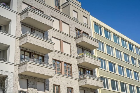 New buildings, flats, Genthiner Straße, Tiergarten, Mitte, Berlin, Germany, Europe