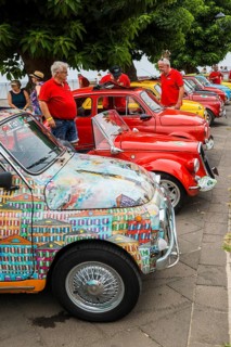 Classic car, classic car meeting, Fiat, Cinquecento, Alghero, Sardinia, Italy, Europe