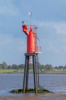 navigation mark, lighthouse, Glückstadt, Elbe, Schleswig-Holstein, Germany, Europe