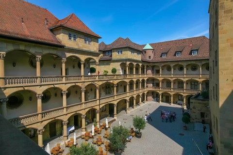 Old Palace Stuttgart, former moated palace, princely residence, 14th century seat of the Counts of