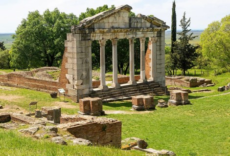 Monument of Agonothetes or Bouleuterion, Roman 2nd century AD, Apollonia Archaeological Park,