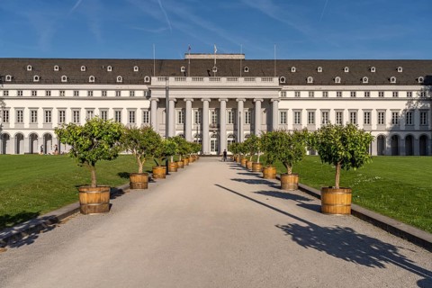The Electoral Palace in Koblenz, Rhineland-Palatinate, Germany, Europe