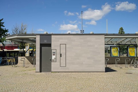 City-Toilette, Carl-Schurz-Straße, Spandau, Berlin, Germany, Europe
