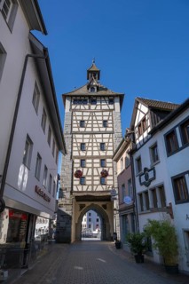 The Schnetztor, historic city gate in Hussenstraße in the old town centre of Constance, Constance
