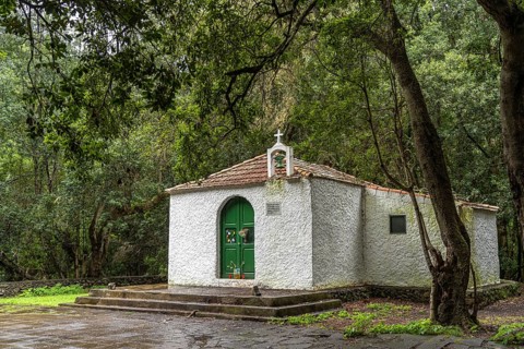The Ermita de Lourdes chapel, El Cedro, Garajonay National Park, La Gomera Island, Canary Islands,